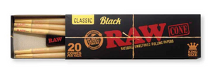 RAW Black King Size Cone 20ct
