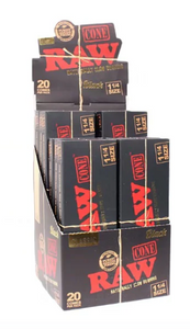 RAW Black 1 1/4 Cone 20ct