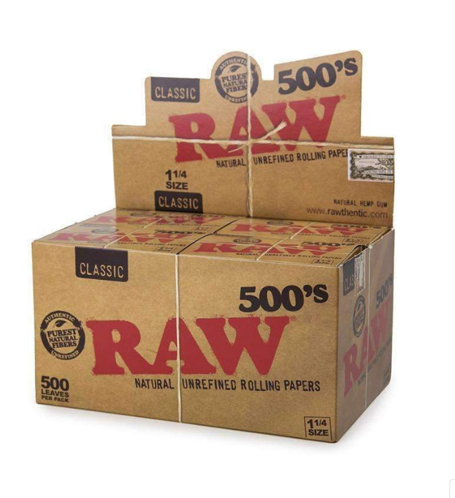 RAW Classic 500'S 1 1/4 Paper 20ct