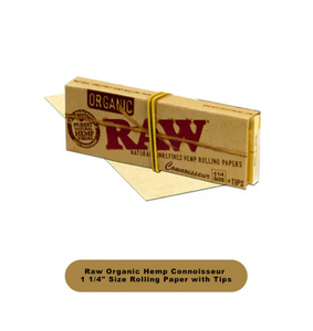 RAW Organic Hemp 1 1/4 Paper 24ct