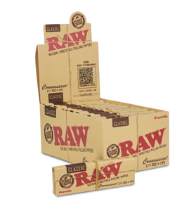 RAW Classic Connoisseur 1 1/4 + Tips Paper 24ct