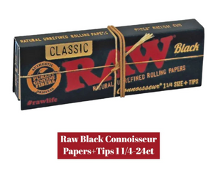RAW Black 1 1/4 Paper 24ct