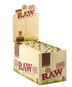RAW Organic Hemp King Size Cone 3ct