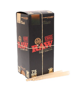 RAW Black King Size Cone 75ct