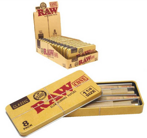 RAW Classic 1 1/4 Cone In Tin 8ct
