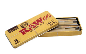 RAW Classic 1 1/4 Cone In Tin 8ct