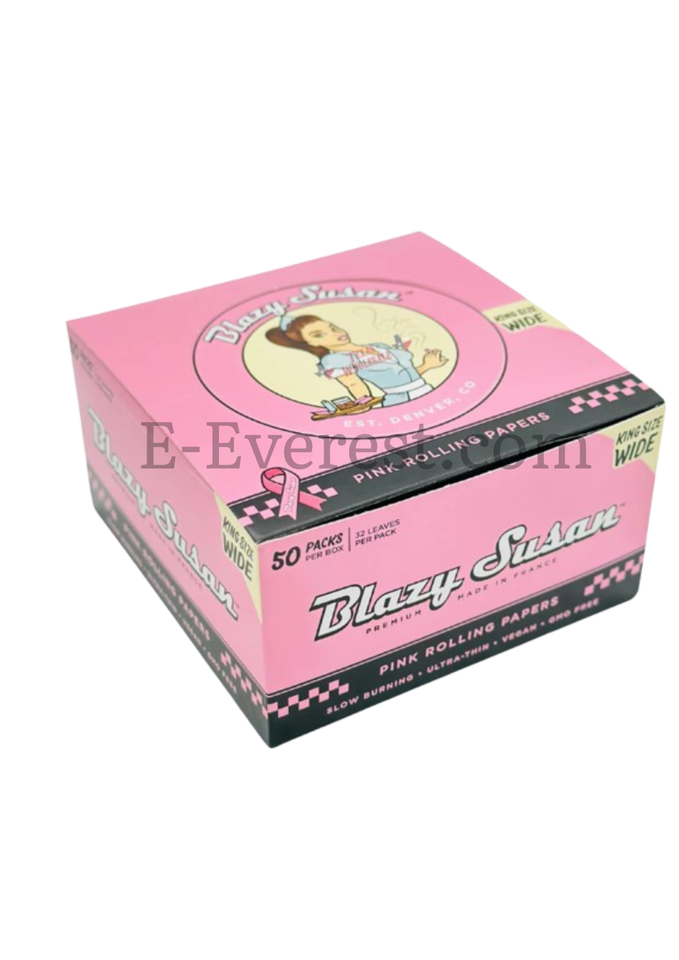 Blazy Susan Pink King Size Wide Paper 50ct