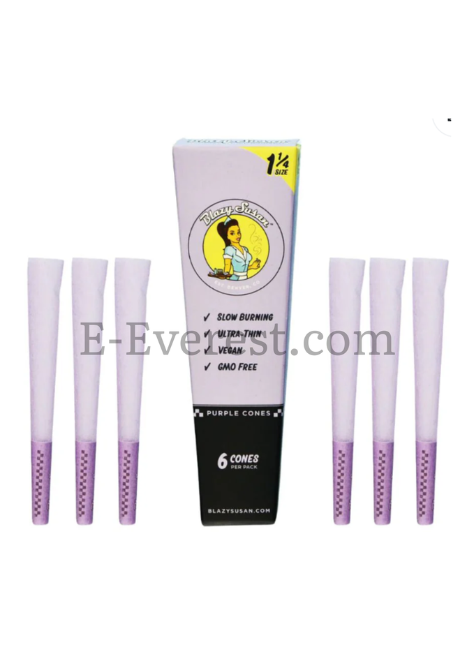 Blazy Susan Purple 1 1/4 Cone 6ct
