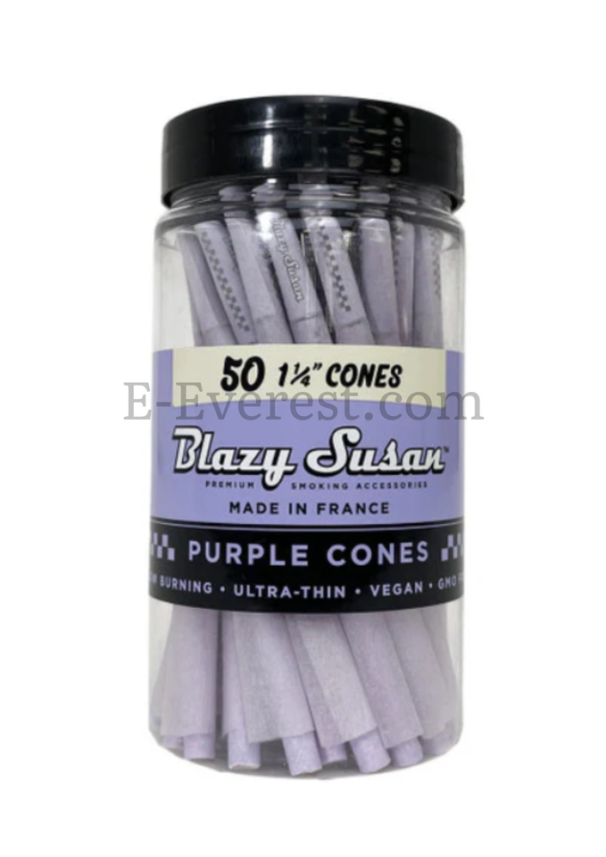 Blazy Susan Purple 1 1/4 Cone 50ct