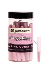 Blazy Susan Pink Shortys 53mm Cone 50ct