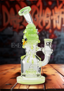 Lookah Bong 9" Bees Showerhead Perc Water Pipe