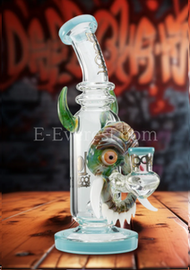 Lookah Bong 9.5" Bull Horn Mask Water Pipe