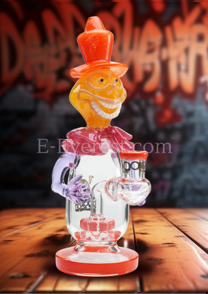 Lookah Bong 9.5" Face-Painted Clown Water Pipe