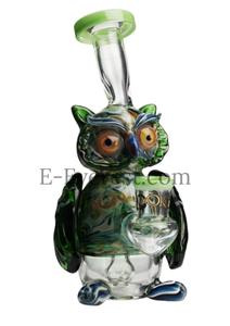 LOOKAH 9" Mini Nerdy Owl Dab Rig (WPC1217)