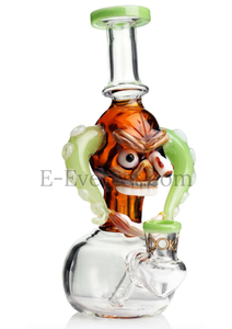 LOOKAH 10" Mini Eye Popping Skull Dab Rig (WPC1214)