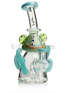 LOOKAH 10" Mini Cute Six Eyes Clown Octopus Dab Rig