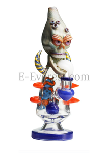 LOOKAH 11" Cool Skull Bone Glass Bong