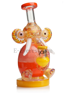 LOOKAH 9" Mini Multicolored Elephant Dab Rig
