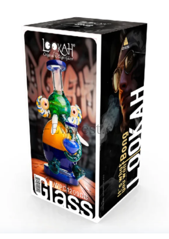 LOOKAH 9" Mini Multicolored Elephant Dab Rig