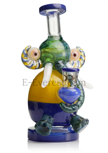 LOOKAH 9" Mini Multicolored Elephant Dab Rig