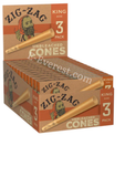 Zig-Zag Unbleached King Size Cones 3ct