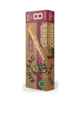 Zig-Zag 70mm Mini Unbleached Cones 8ct