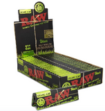 RAW Black Organic Hemp 1 1/4 Paper 24ct