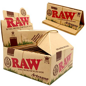RAW Organic Hemp Artesano King Size Paper 15ct
