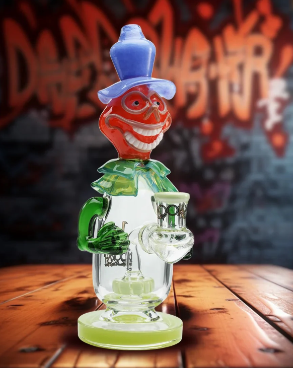 Lookah Bong 9.5" Face-Painted Clown Water Pipe