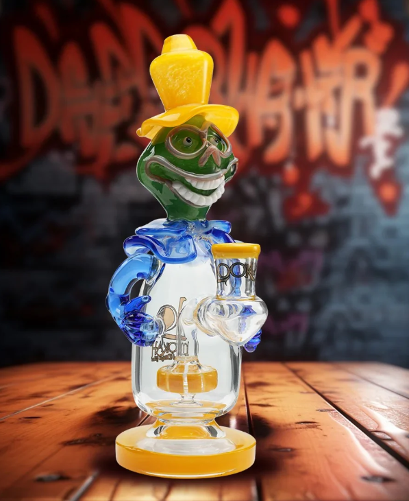 Lookah Bong 9.5" Face-Painted Clown Water Pipe