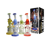 Lookah Bong 9" Bees Showerhead Perc Water Pipe