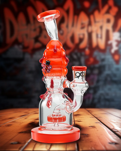 Lookah Bong 9" Bees Showerhead Perc Water Pipe